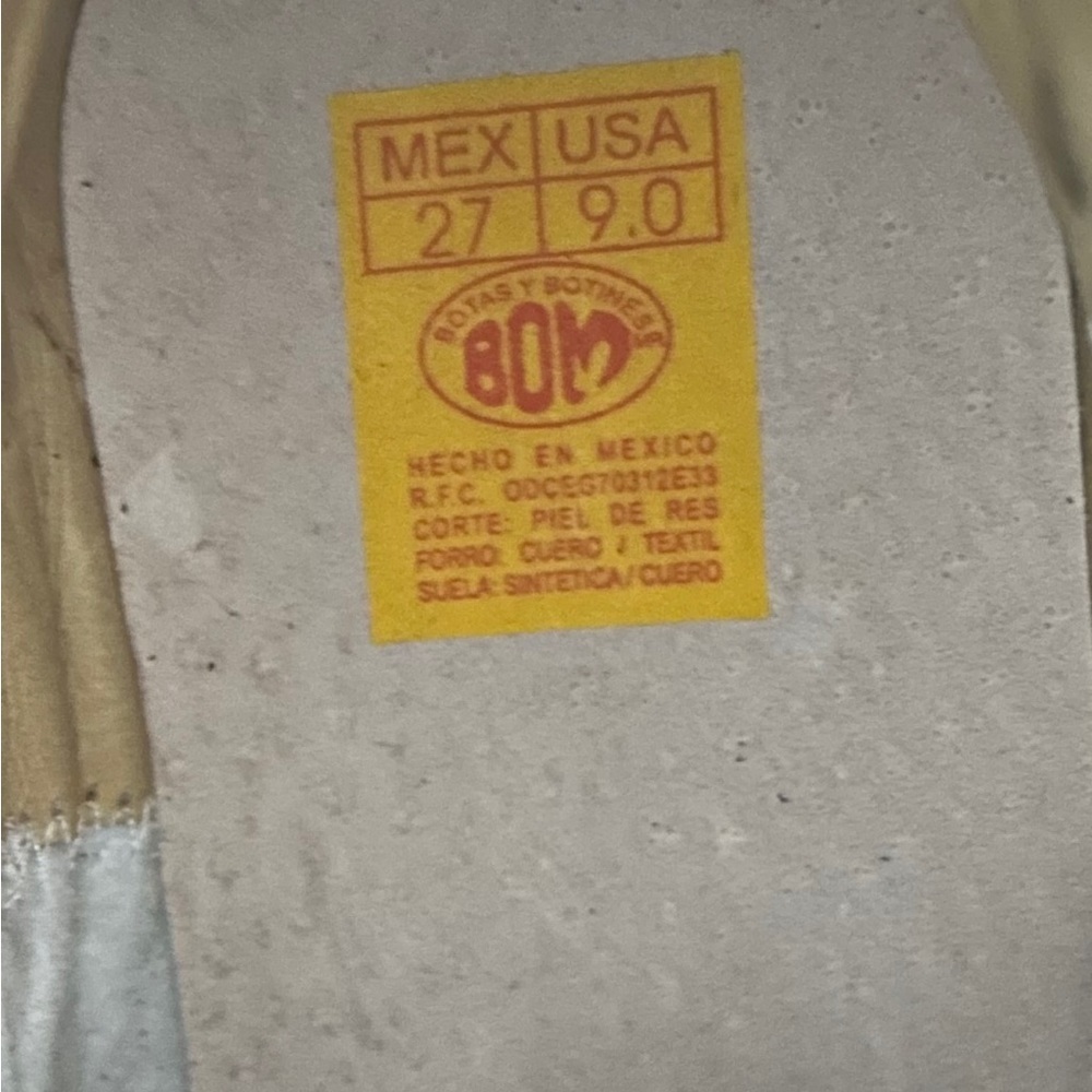 Western rodeó boot square toe - Picture 6 of 6